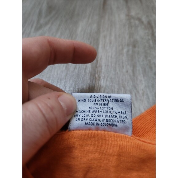 VTG Time Out IUPUI Jaguars Basketball Shirt Orange Short Sleeve Unisex Adult XL - Picture 4 of 7